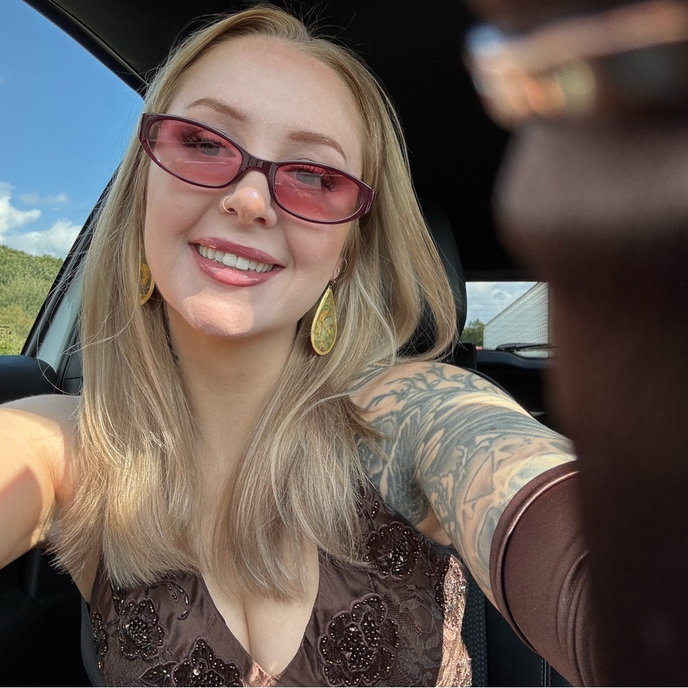 Cache Y2K 100% Silk Satin Lace Beaded Halter  Dress Asymmetrical Forrest Fairy